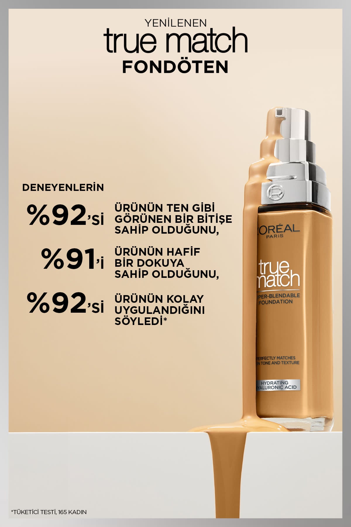 L'Oréal Paris True Match Bakım Yapan Fondöten - 2C Soğuk Alt Ton