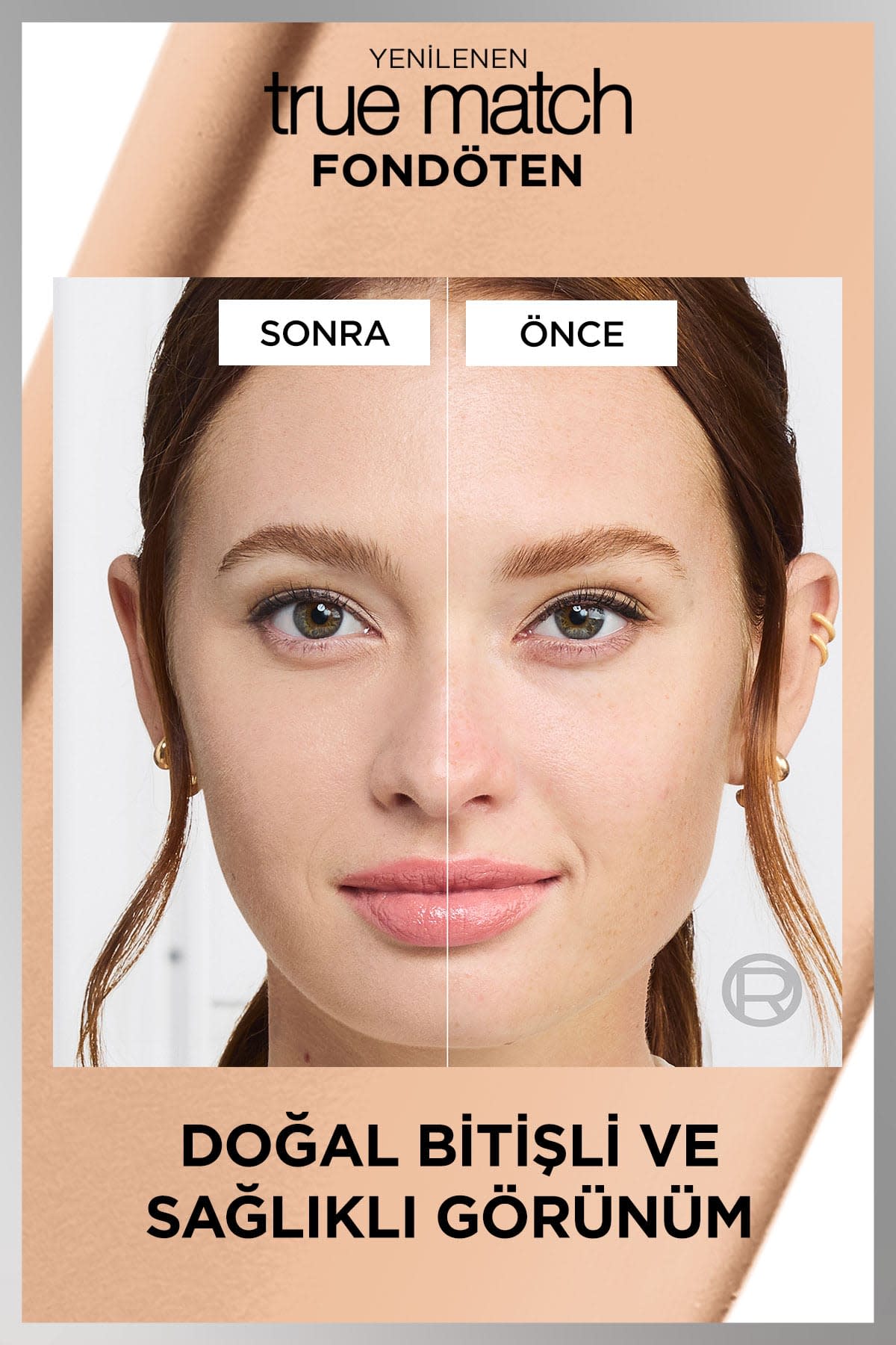 L'Oréal Paris True Match Bakım Yapan Fondöten - 2C Soğuk Alt Ton