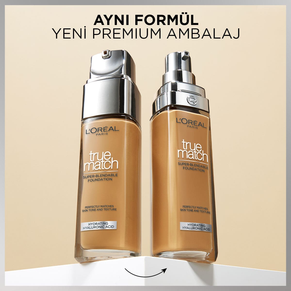 L'Oréal Paris True Match Bakım Yapan Fondöten - 2C Soğuk Alt Ton