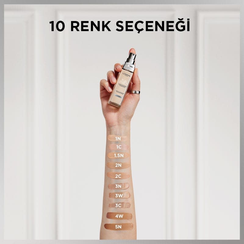 L'Oréal Paris True Match Bakım Yapan Fondöten - 2C Soğuk Alt Ton