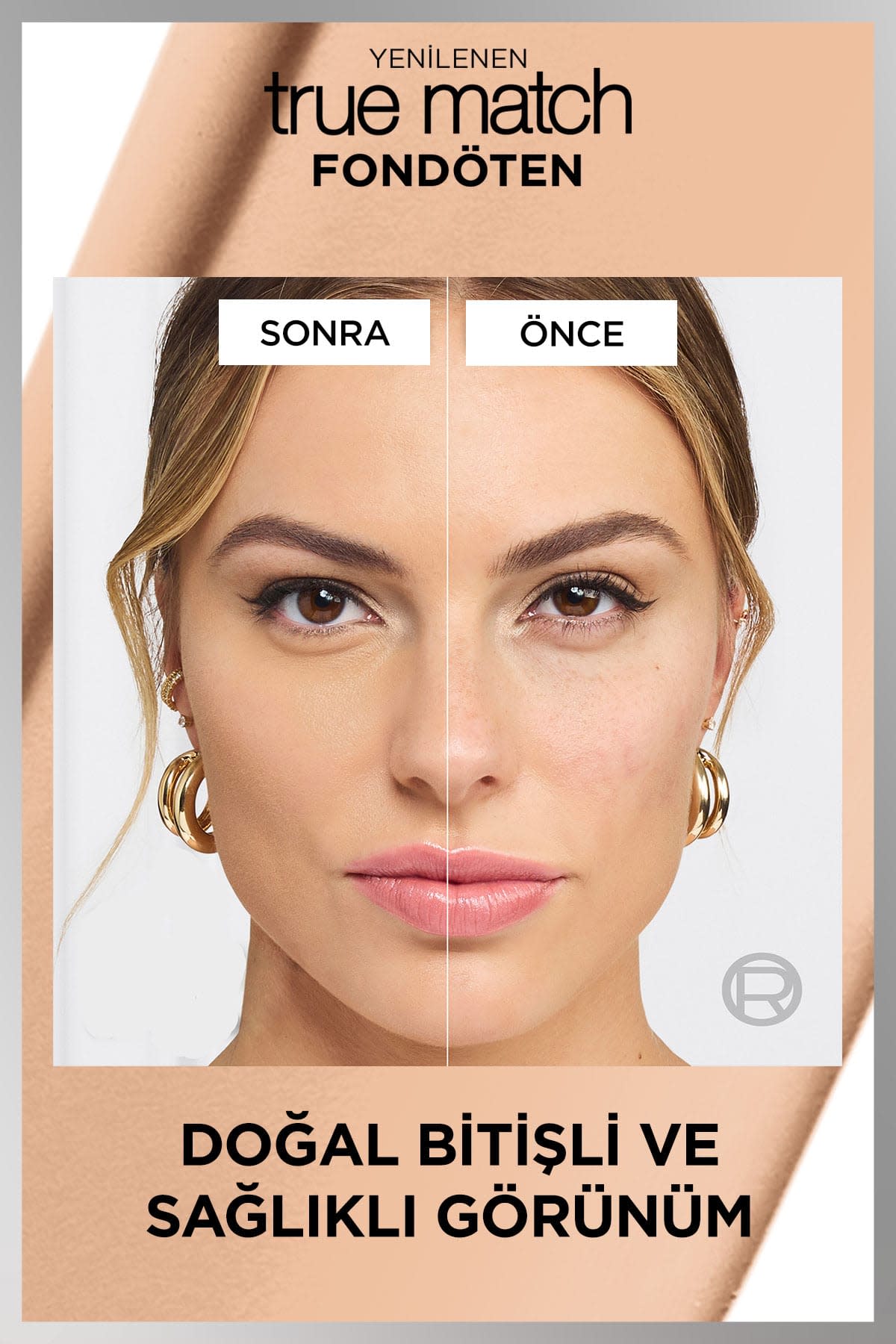 L'Oréal Paris True Match Bakım Yapan Fondöten - 3C Soğuk Alt Ton