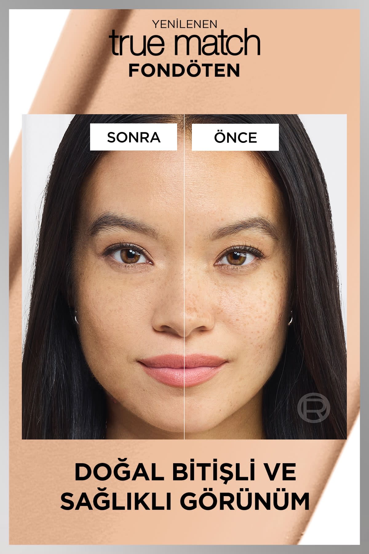 L'Oréal Paris True Match Bakım Yapan Fondöten - 3W Sıcak Alt Ton