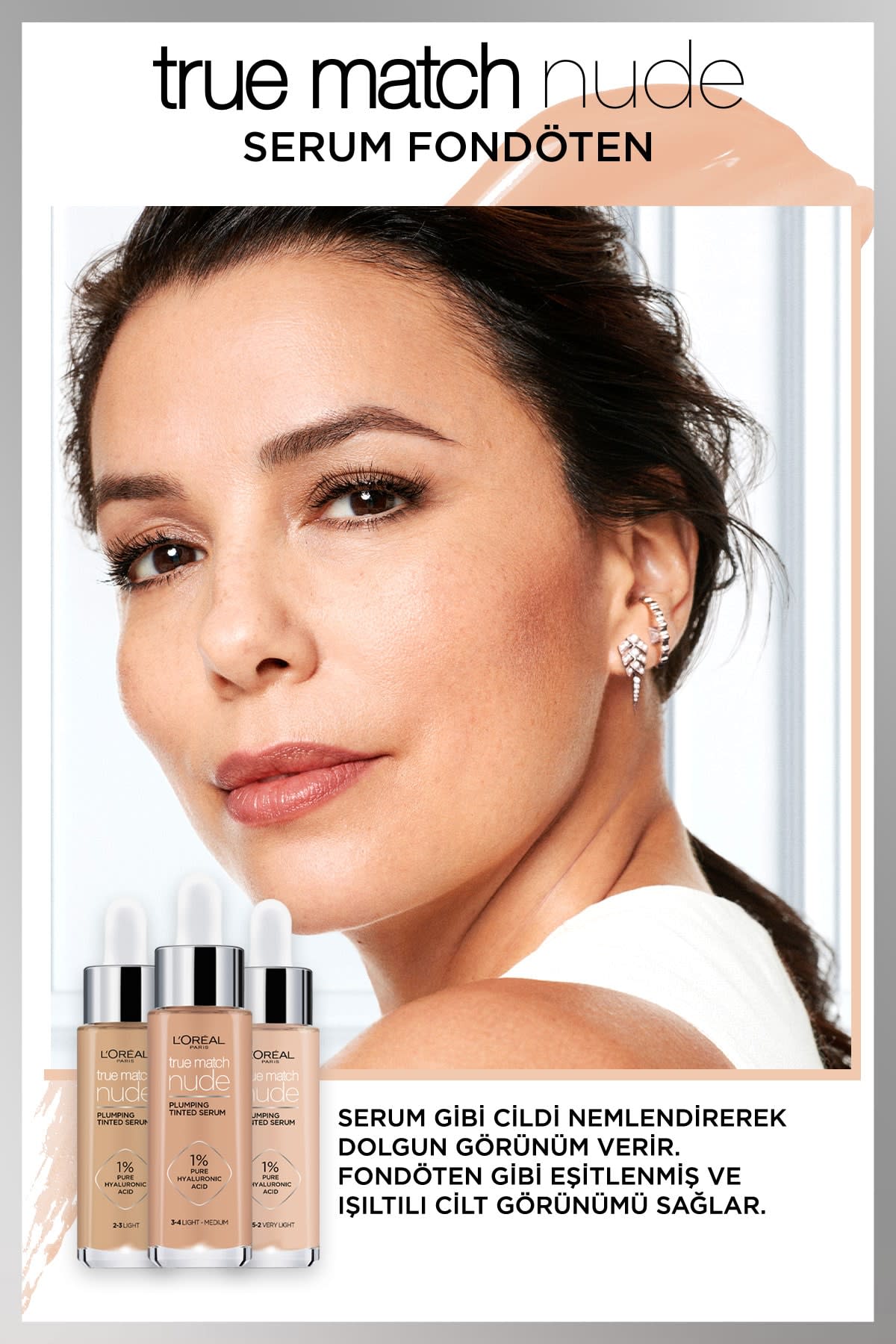 L'Oréal Paris True Match Nude Fondöten Serum 2-3 Light