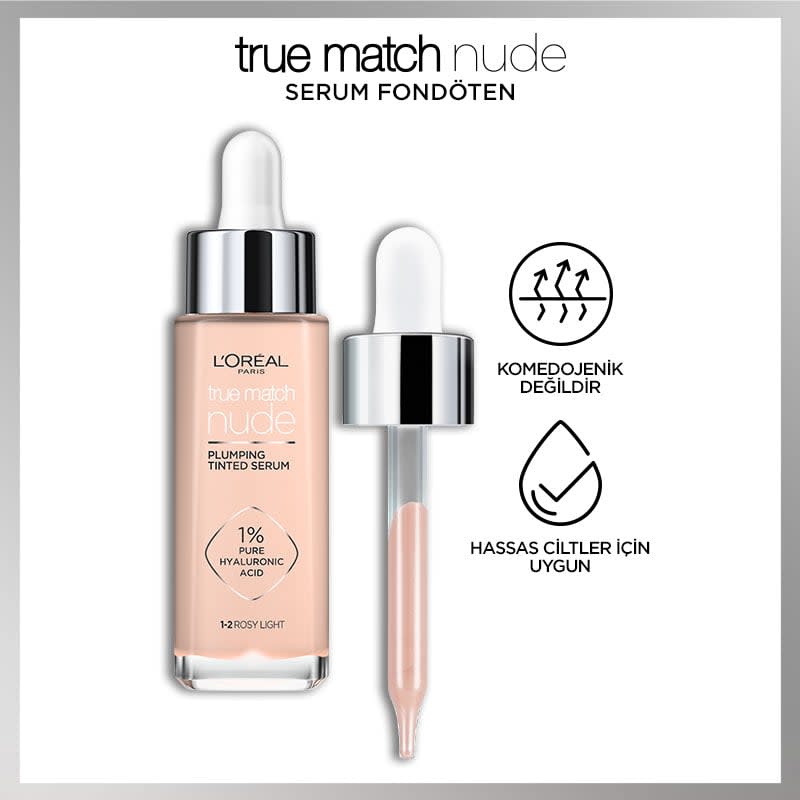 L'Oréal Paris True Match Nude Fondöten Serum 2-3 Light