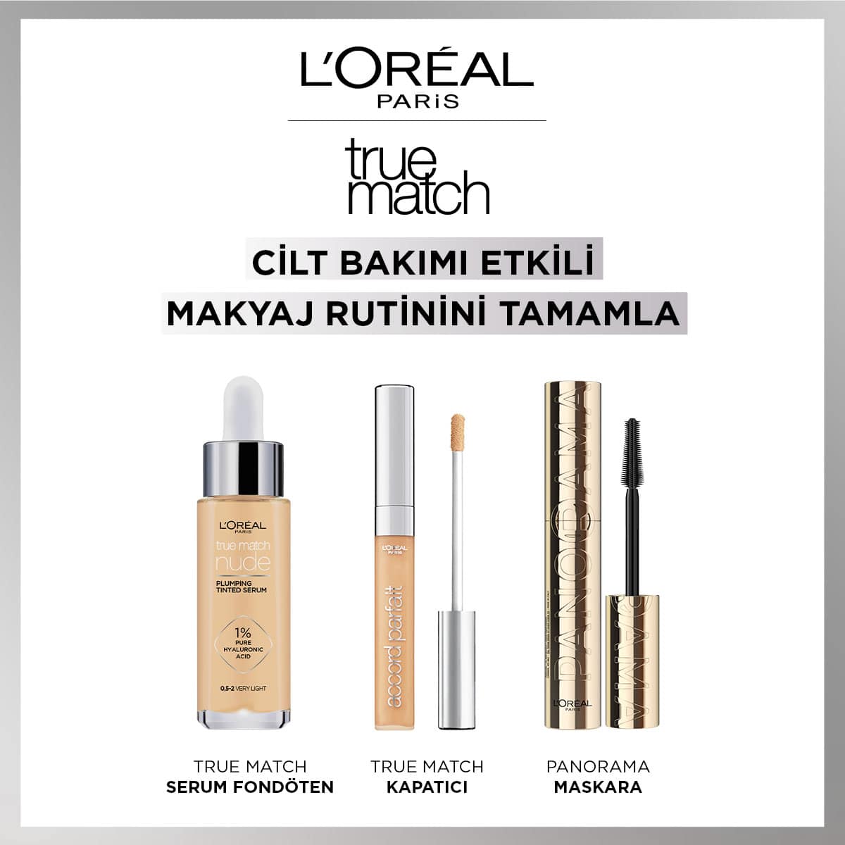 L'Oréal Paris True Match Nude Fondöten Serum 3-4 Light Medium