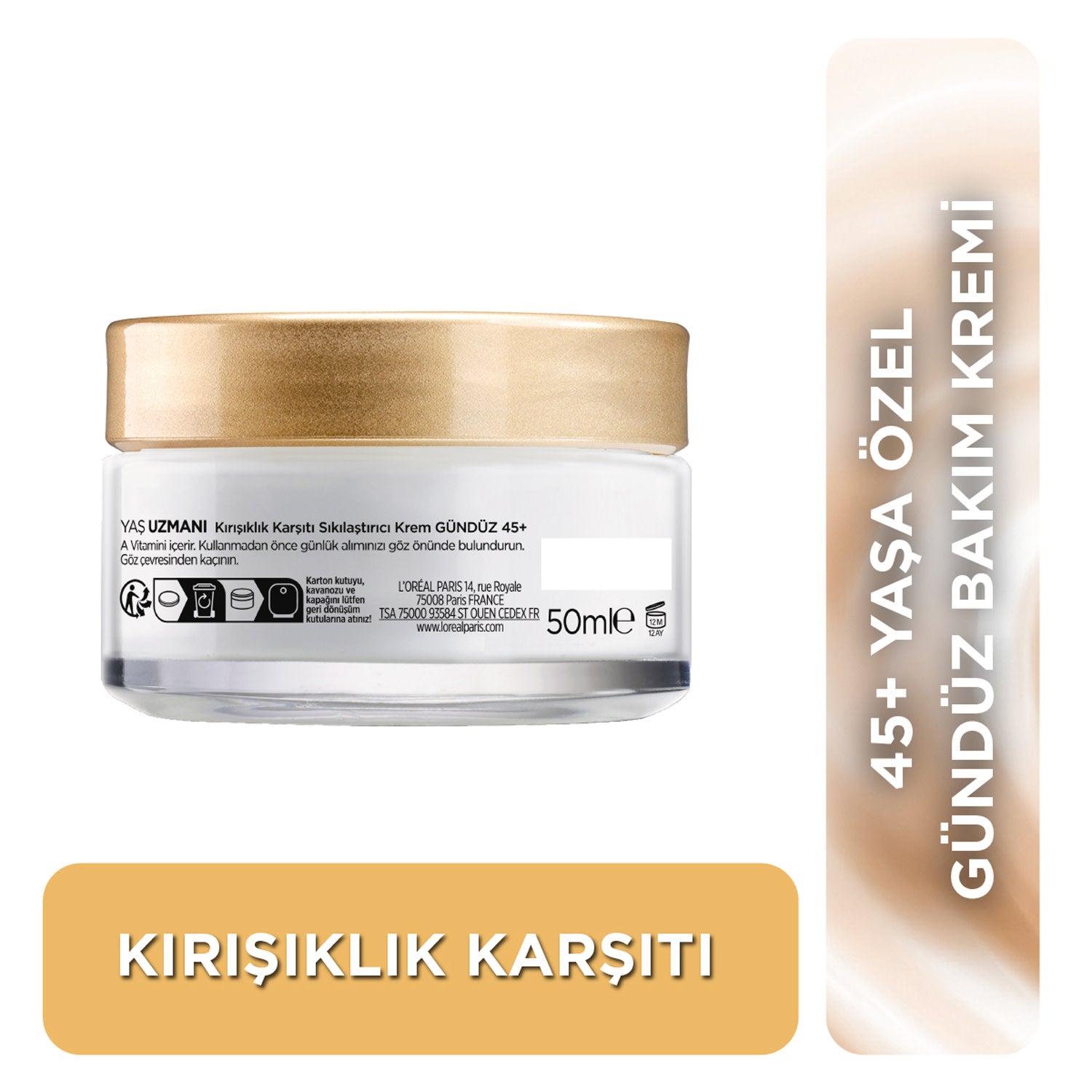 L'Oréal Paris Yaş Uzmanı 45+ Kırışıklık Karşıtı Sıkılaştırıcı Krem