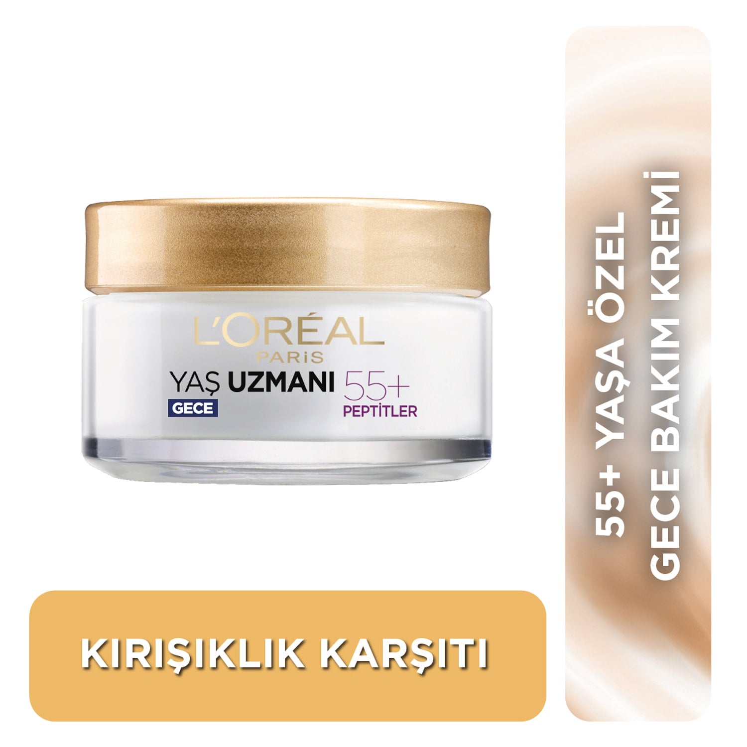 L'Oréal Paris Yaş Uzmanı 55+ Kırışıklık Karşıtı Yenileyici Gece Kremi