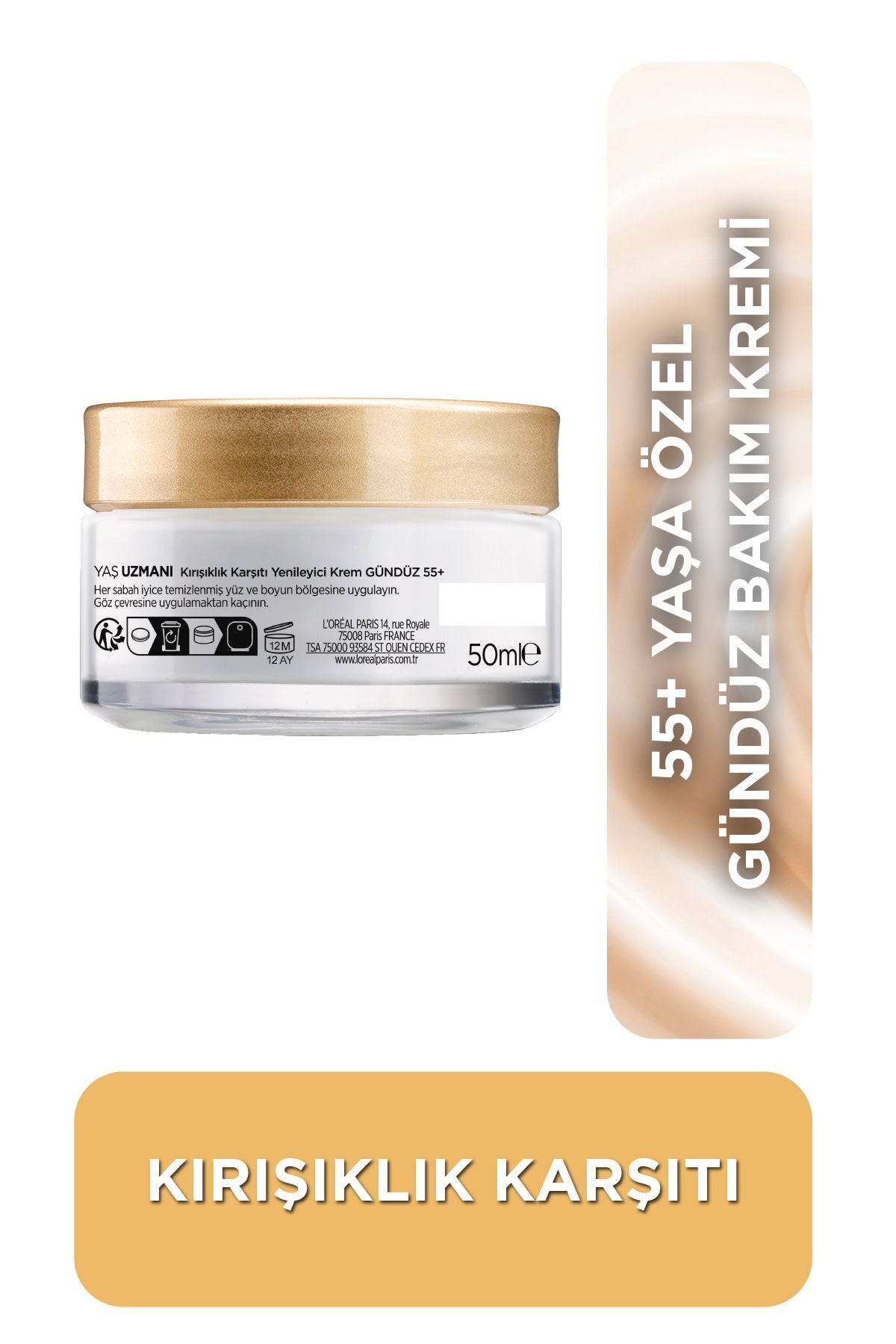 L'Oréal Paris Yaş Uzmanı 55+ Kırışıklık Karşıtı Yenileyici Krem
