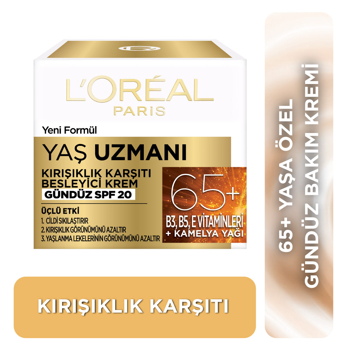 L'Oréal Paris Yaş Uzmanı 65+ Kırışıklık Karşıtı Besleyici Krem