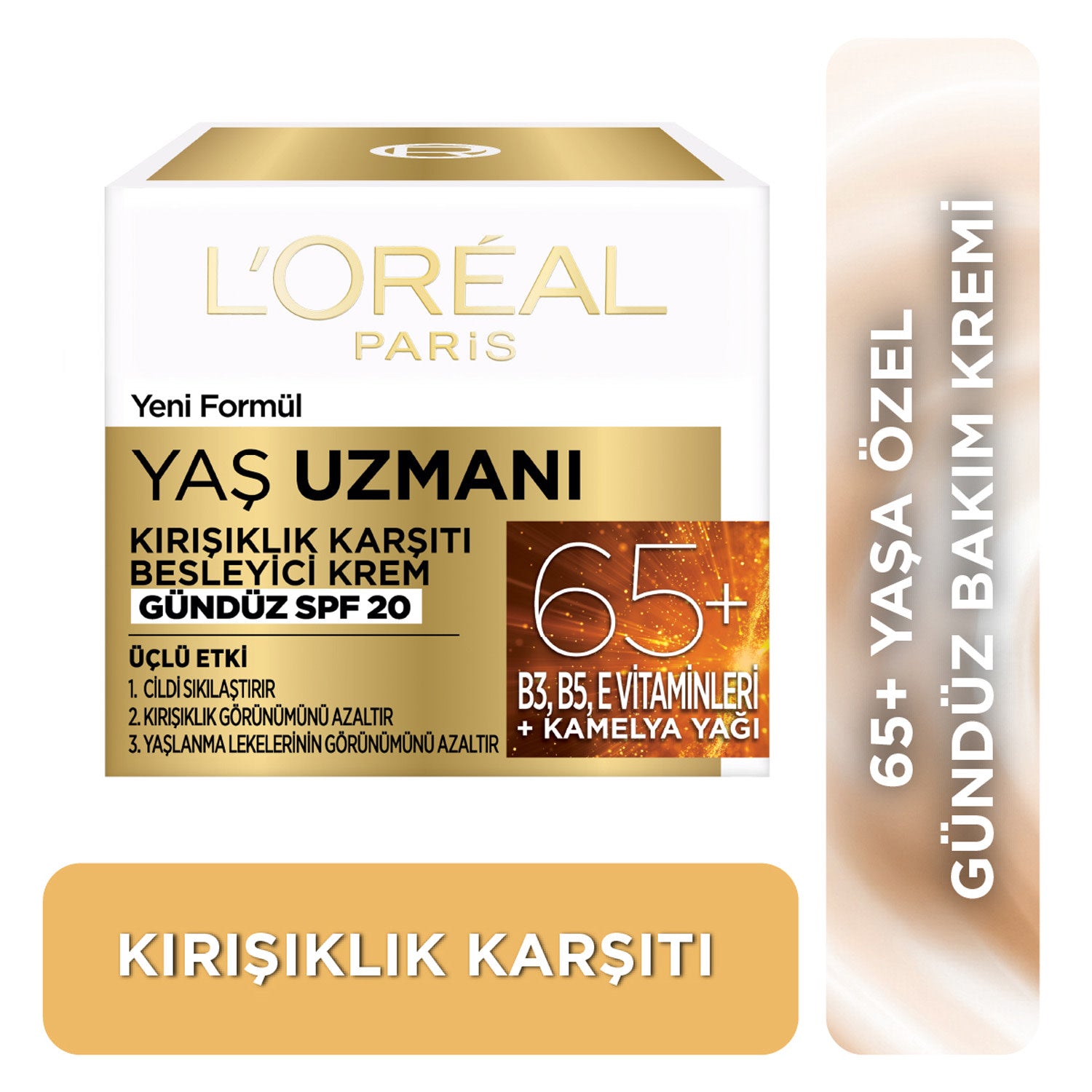 L'Oréal Paris Yaş Uzmanı 65+ Kırışıklık Karşıtı Besleyici Krem