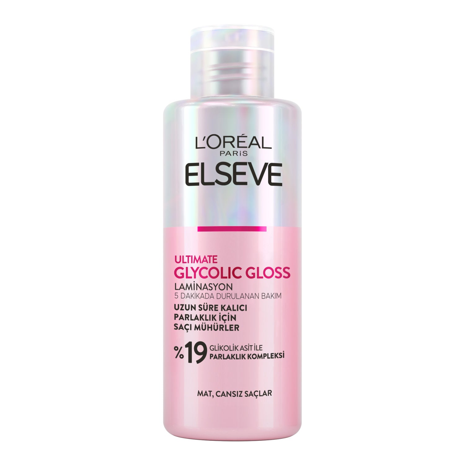 L'Oreal Paris Elseve Ultimate Glycolic Gloss Parlaklığı Saça Mühürleyen Laminasyon 5 Dakikada Durulanan Sülfatsız Bakım 200ml
