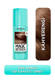 Magic Retouch Beyaz Saçlar İçin Kapatıcı Kahverengi Saç Spreyi 75 Ml