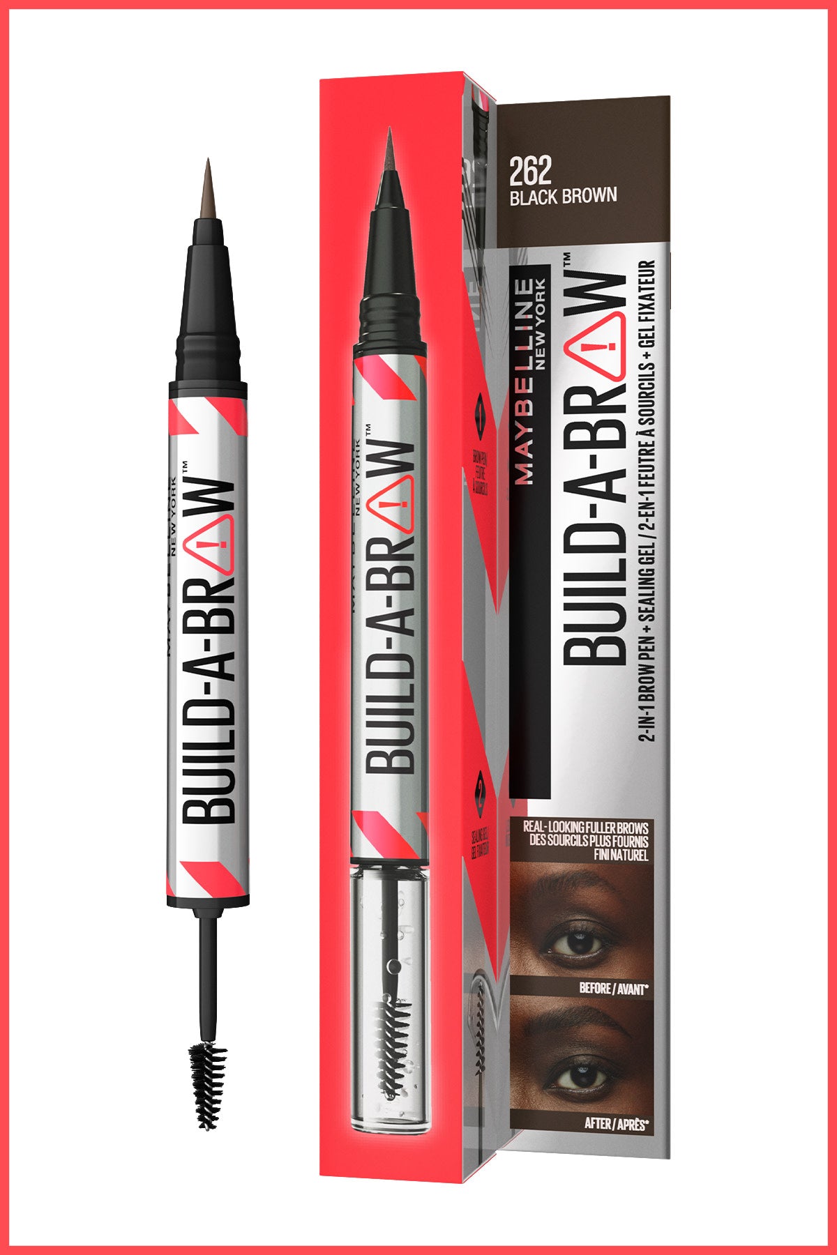 Maybelline New York Build a Brow 2in1 Kaş Kalemi ve Jeli Black Brown