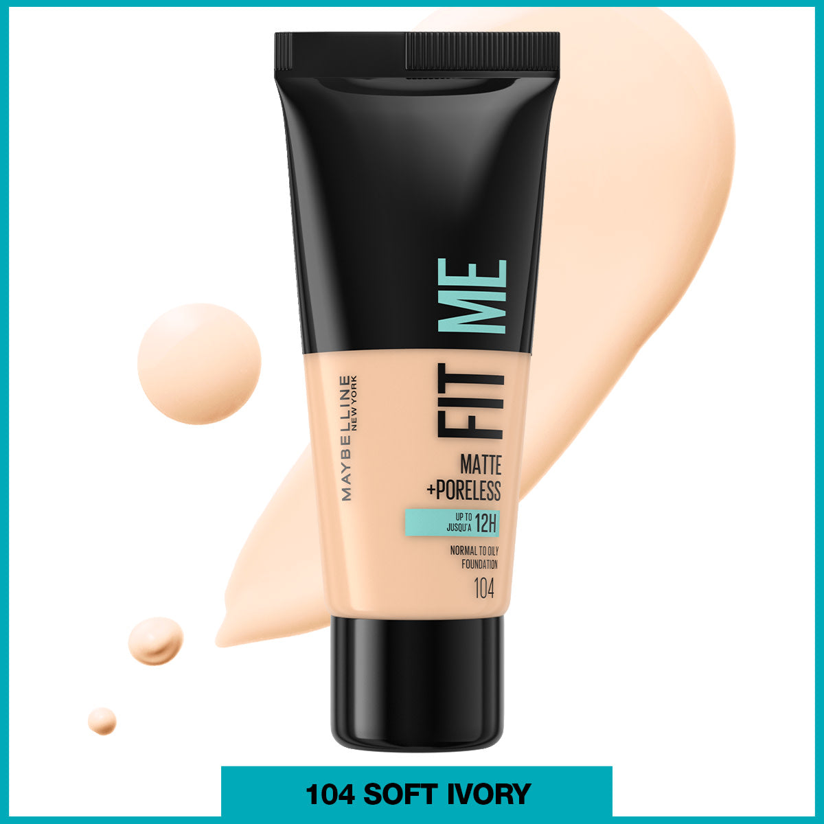 Maybelline New York Fit Me Matte+Poreless Fondöten - 104 Soft Ivory