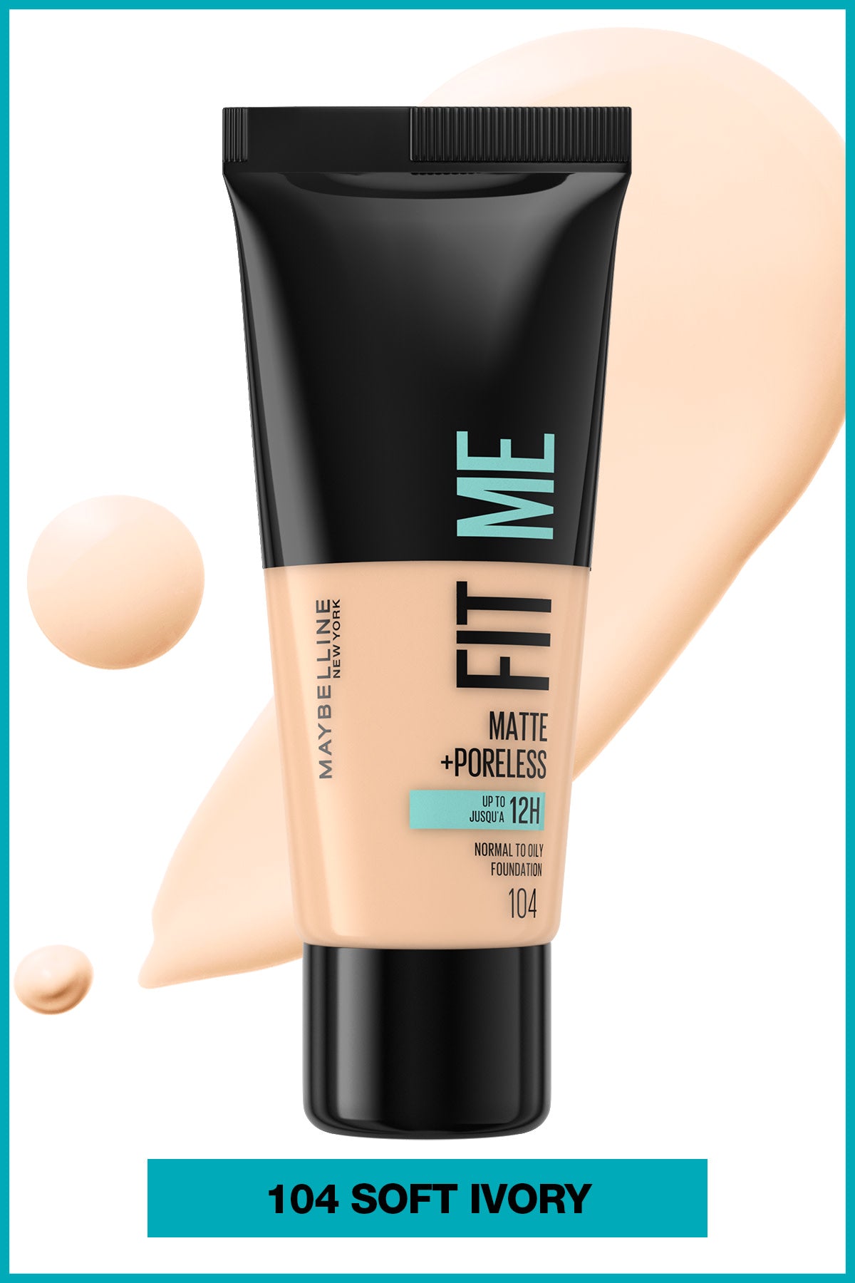 Maybelline New York Fit Me Matte+Poreless Fondöten - 104 Soft Ivory