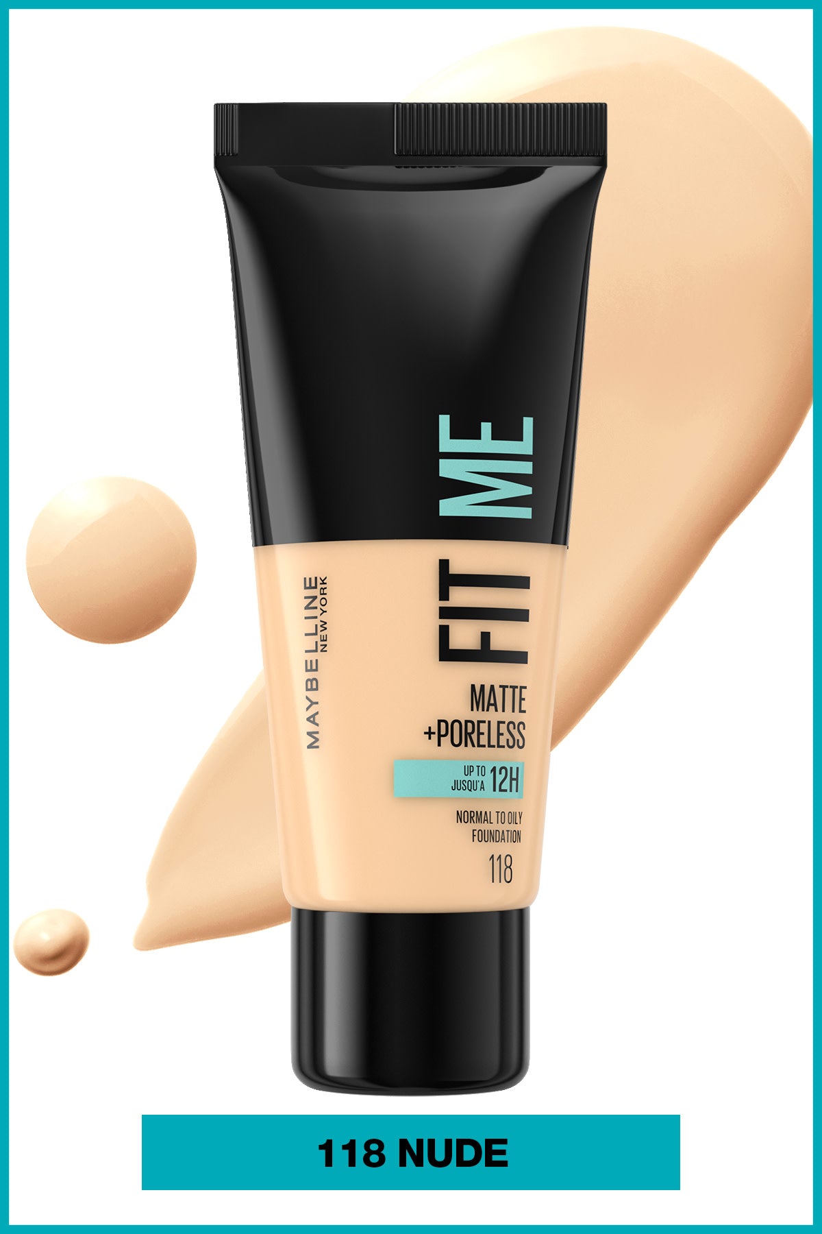 Maybelline New York Fit Me Matte+Poreless Fondöten - 105 Natural Ivory
