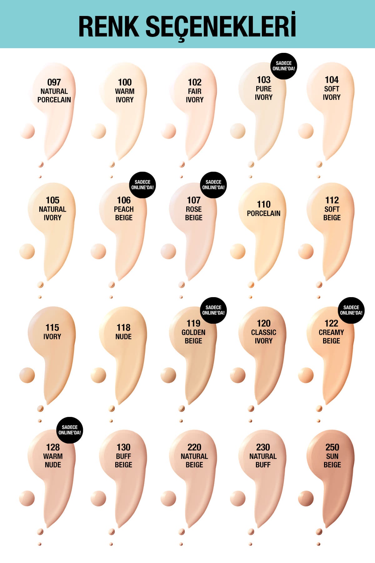 Maybelline New York Fit Me Matte+Poreless Fondöten - 110 Porcelain