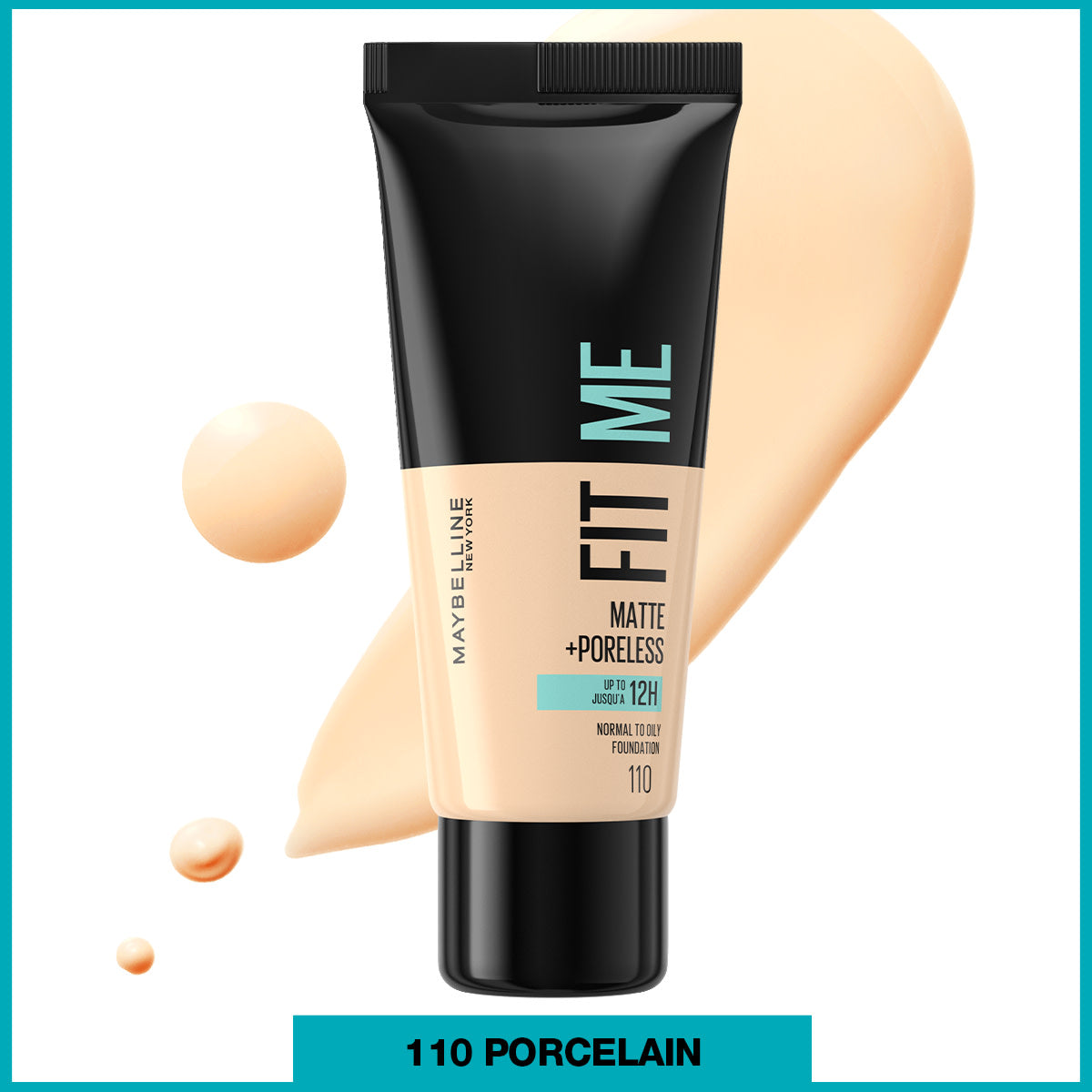 Maybelline New York Fit Me Matte+Poreless Fondöten - 110 Porcelain