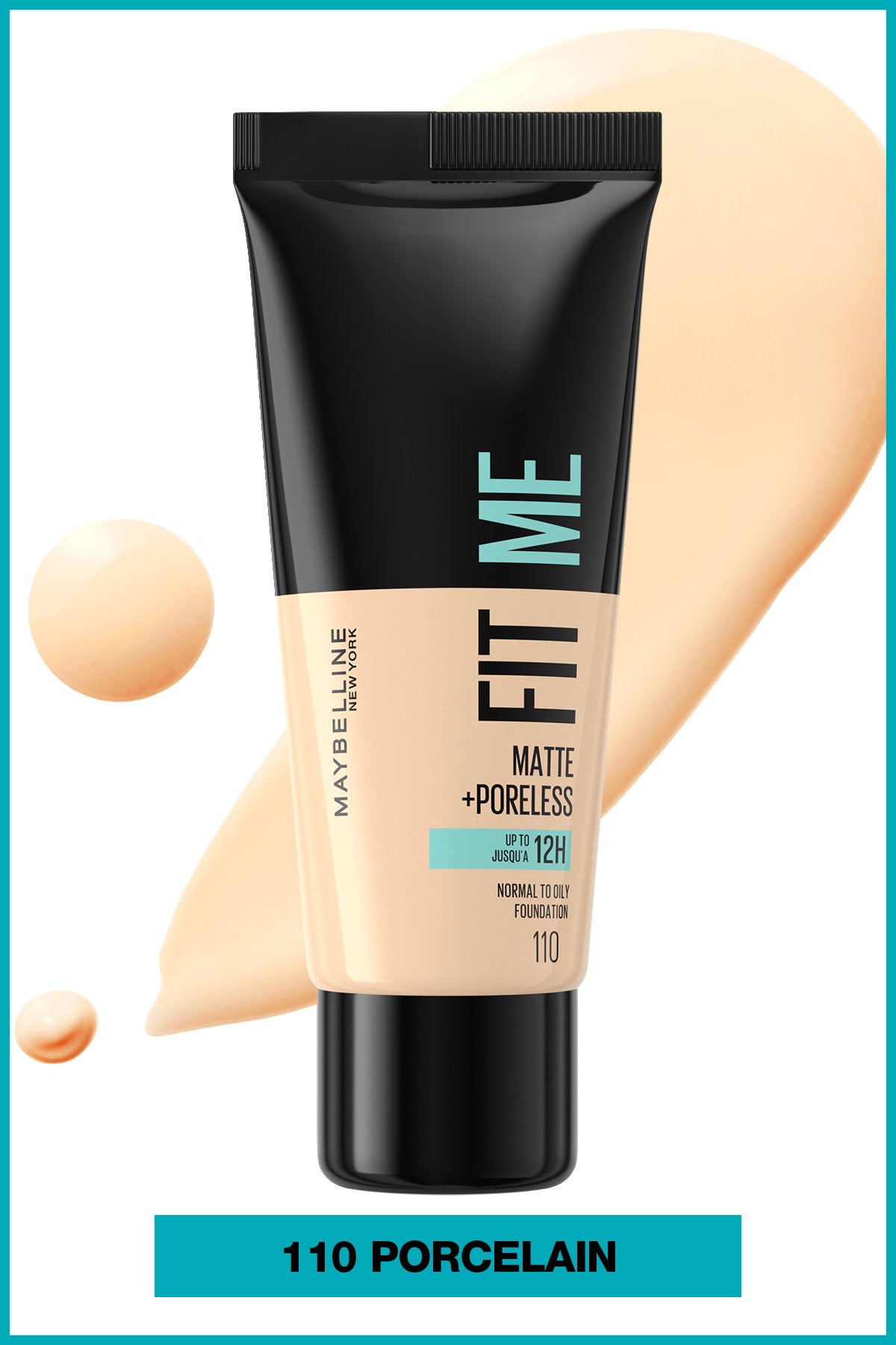 Maybelline New York Fit Me Matte+Poreless Fondöten - 110 Porcelain