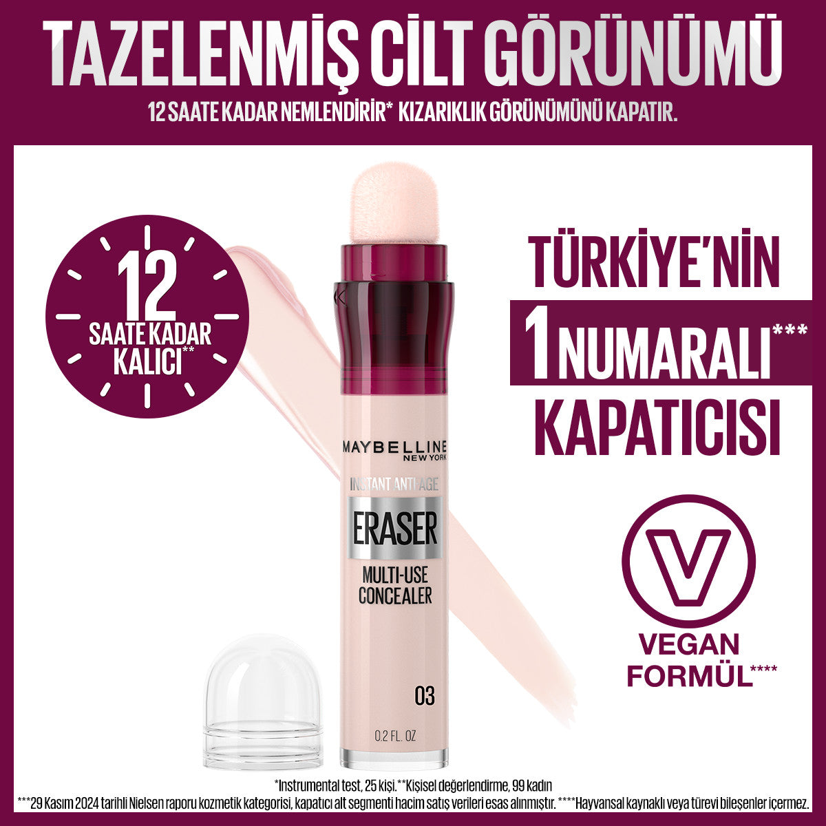 Maybelline New York Instant Anti Age Eraser Kapatıcı - 03 Fair