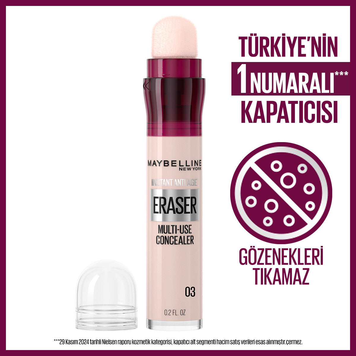 Maybelline New York Instant Anti Age Eraser Kapatıcı - 03 Fair