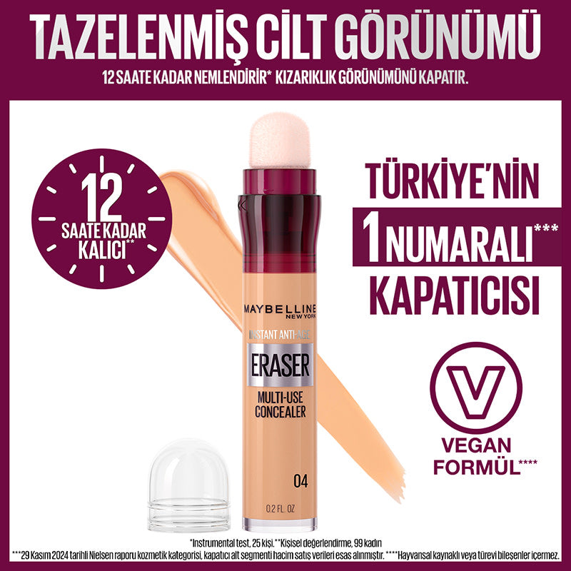 Maybelline New York Instant Anti Age Eraser Kapatıcı - 04 Honey