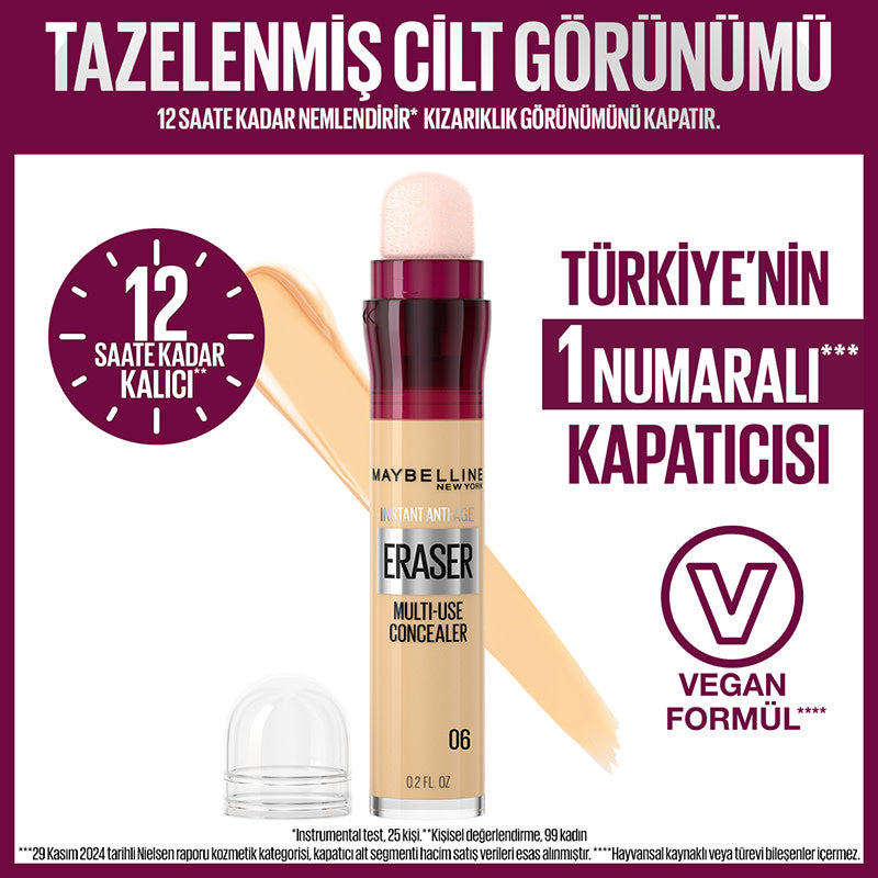 Maybelline New York Instant Anti Age Eraser Kapatıcı - 06 Neutralizer