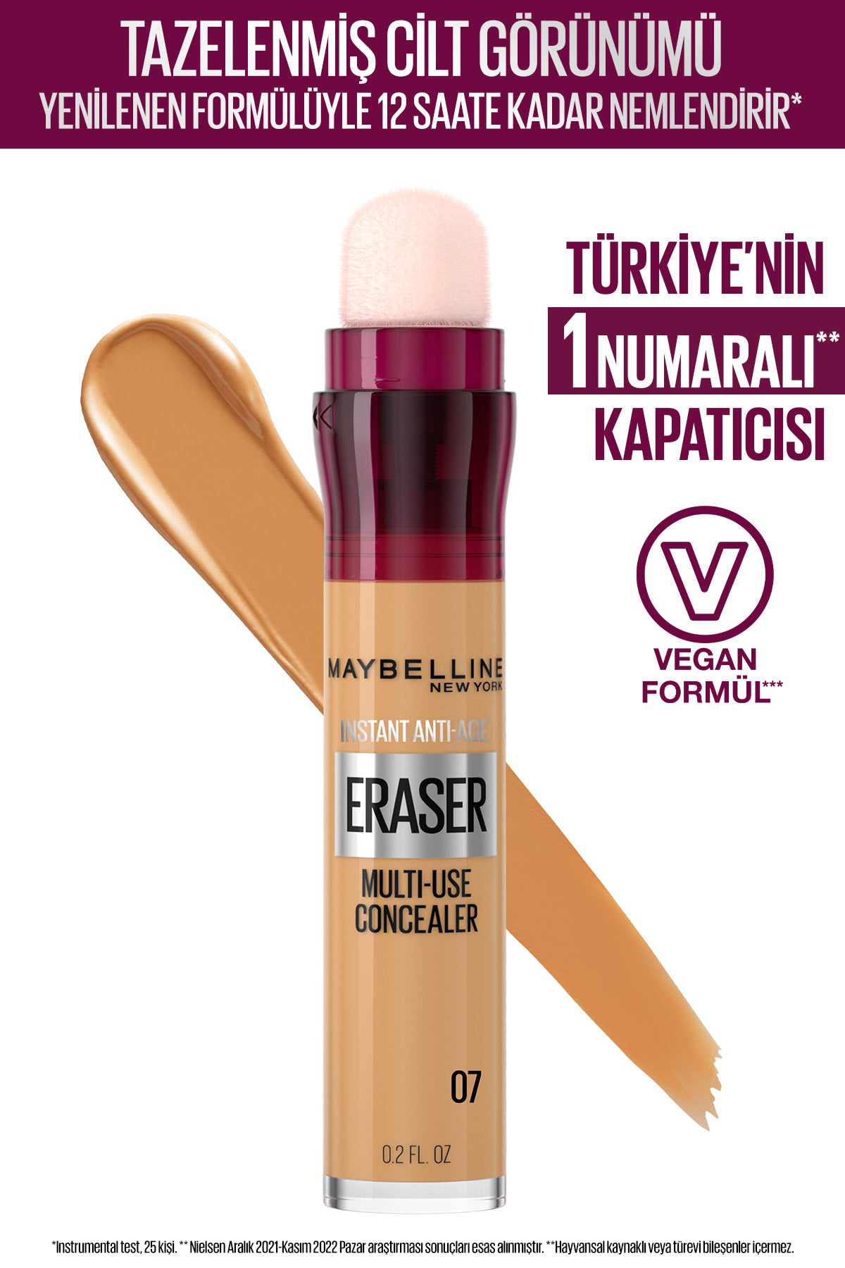 Maybelline New York Instant Anti Age Eraser Kapatıcı - 07 Sand