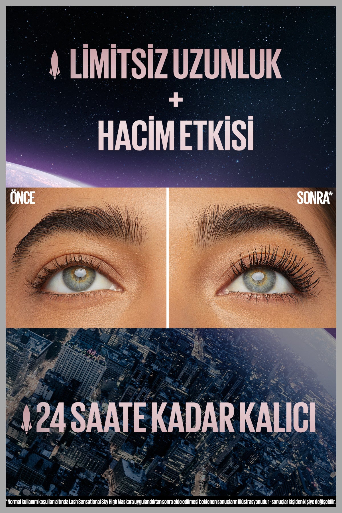 Maybelline New York Lash Sensational Sky High Suya Dayanıklı Waterproof Maskara
