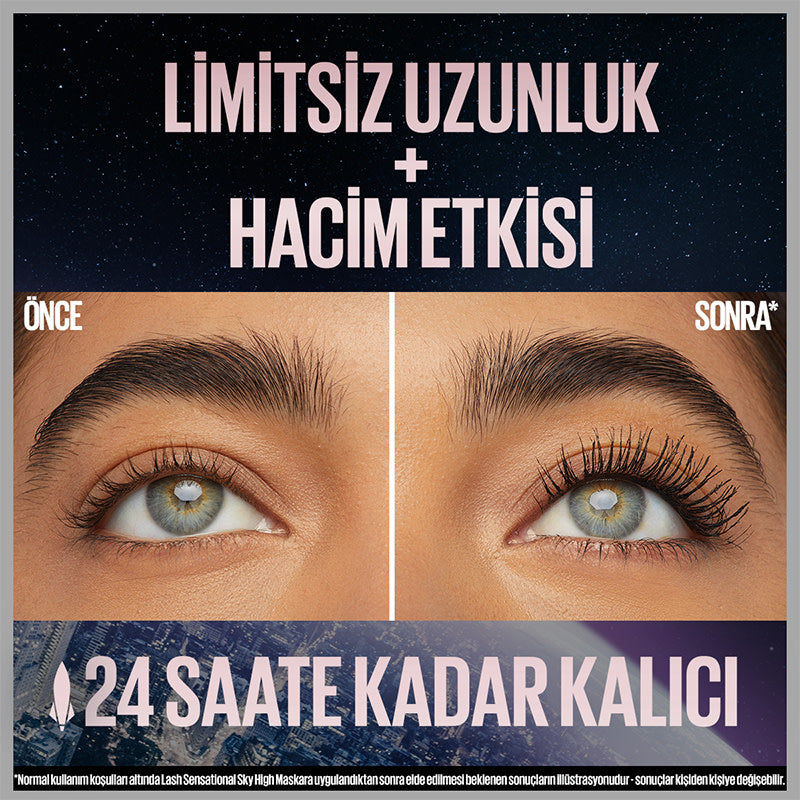 Maybelline New York Lash Sensational Sky High Suya Dayanıklı Waterproof Maskara