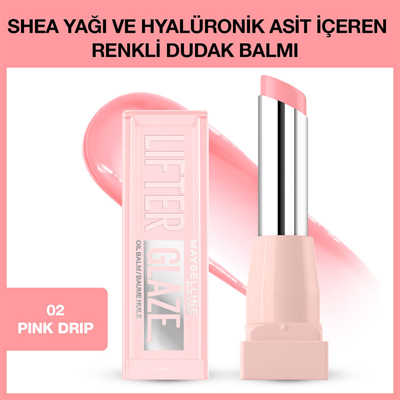 Maybelline New York Lifter Glaze Renkli Dudak Balmı - 02 Pink Drip