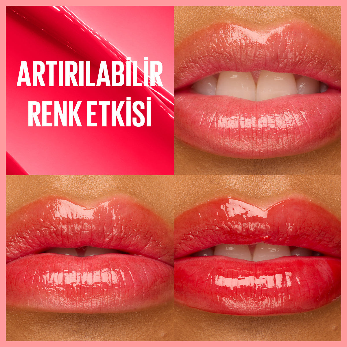 Maybelline New York Lifter Glaze Renkli Dudak Balmı - 03 Rose Bite