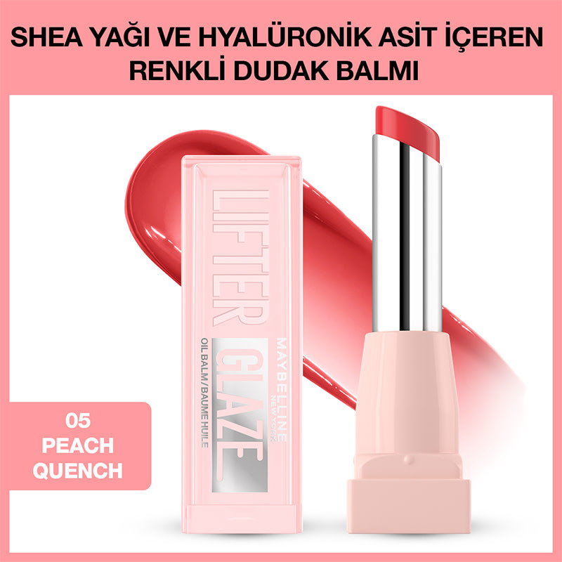 Maybelline New York Lifter Glaze Renkli Dudak Balmı - 05 Peach Quench