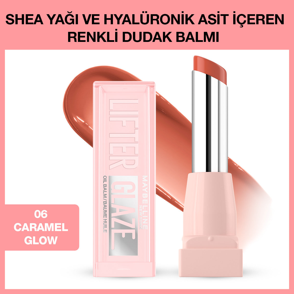 Maybelline New York Lifter Glaze Renkli Dudak Balmı - 06 Caramel Glow
