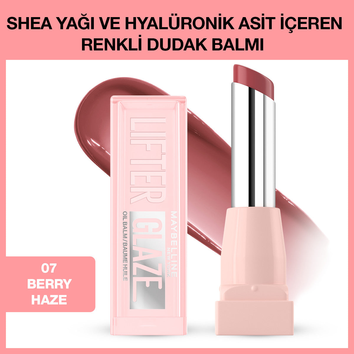 Maybelline New York Lifter Glaze Renkli Dudak Balmı - 07 Berry Haze