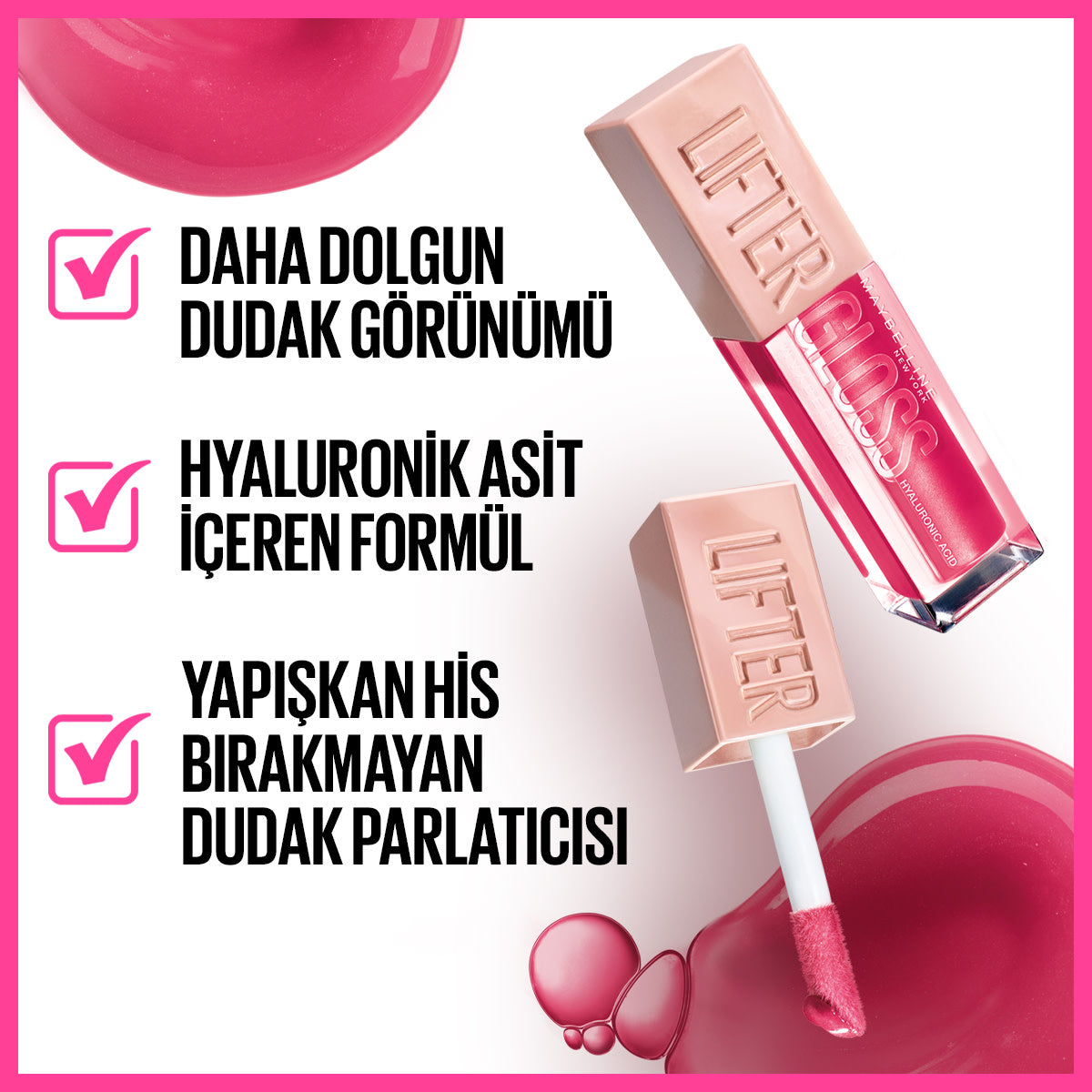 Maybelline New York Lifter Gloss Nemlendirici Dudak Parlatıcısı- 25 Taffy