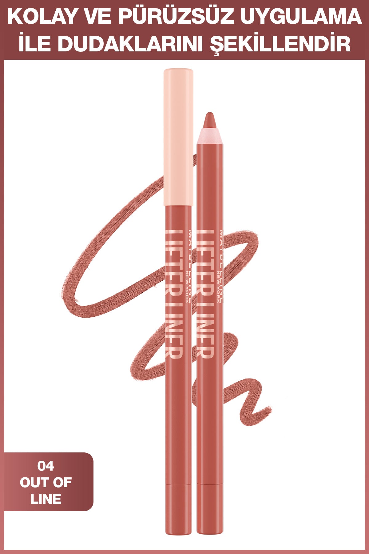 Maybelline New York Lifter Liner Dudak Kalemi- 04 Out of Line