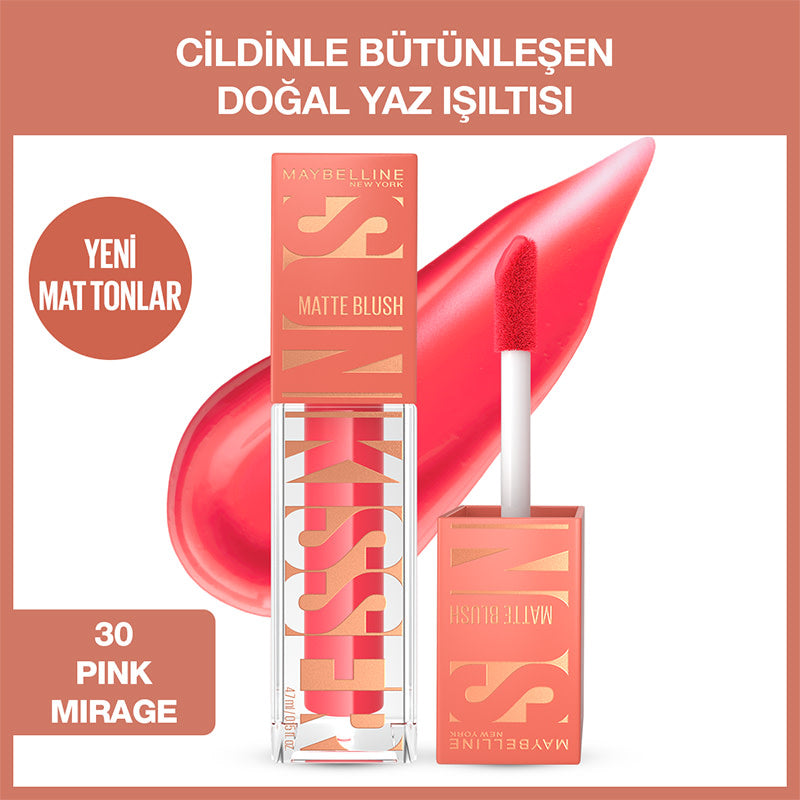 Maybelline New York Sunkisser Hazy Matte Likit Allık  - 30 Pink Mirage