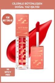 Maybelline New York Sunkisser Hazy Matte Likit Allık  - 36 Spicy Red