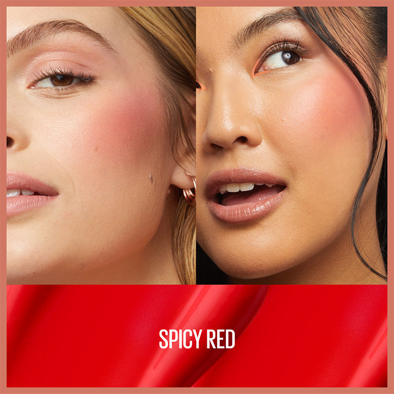 Maybelline New York Sunkisser Hazy Matte Likit Allık  - 36 Spicy Red