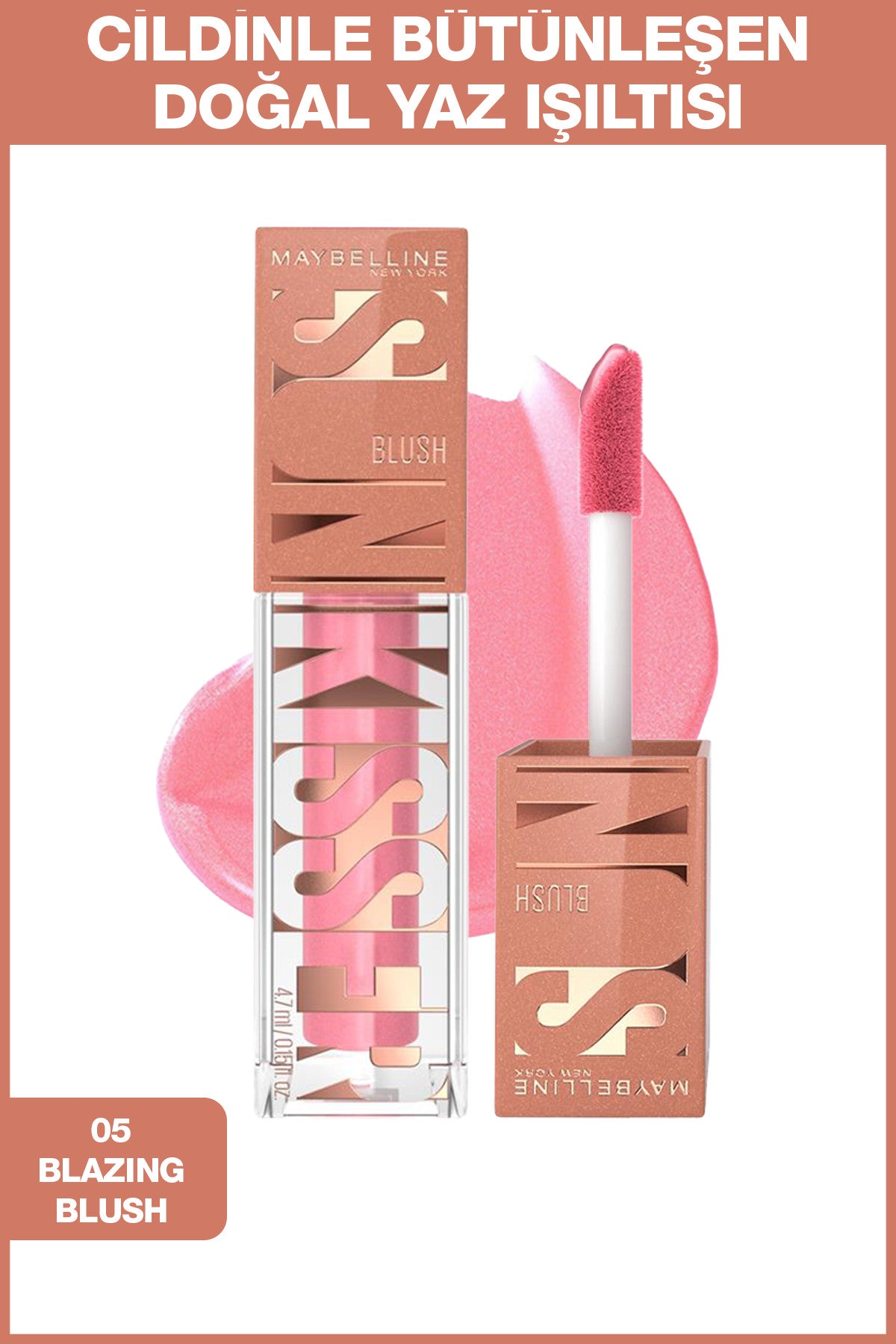 Maybelline New York Sunkisser Likit Allık- 05 Blazing Blush