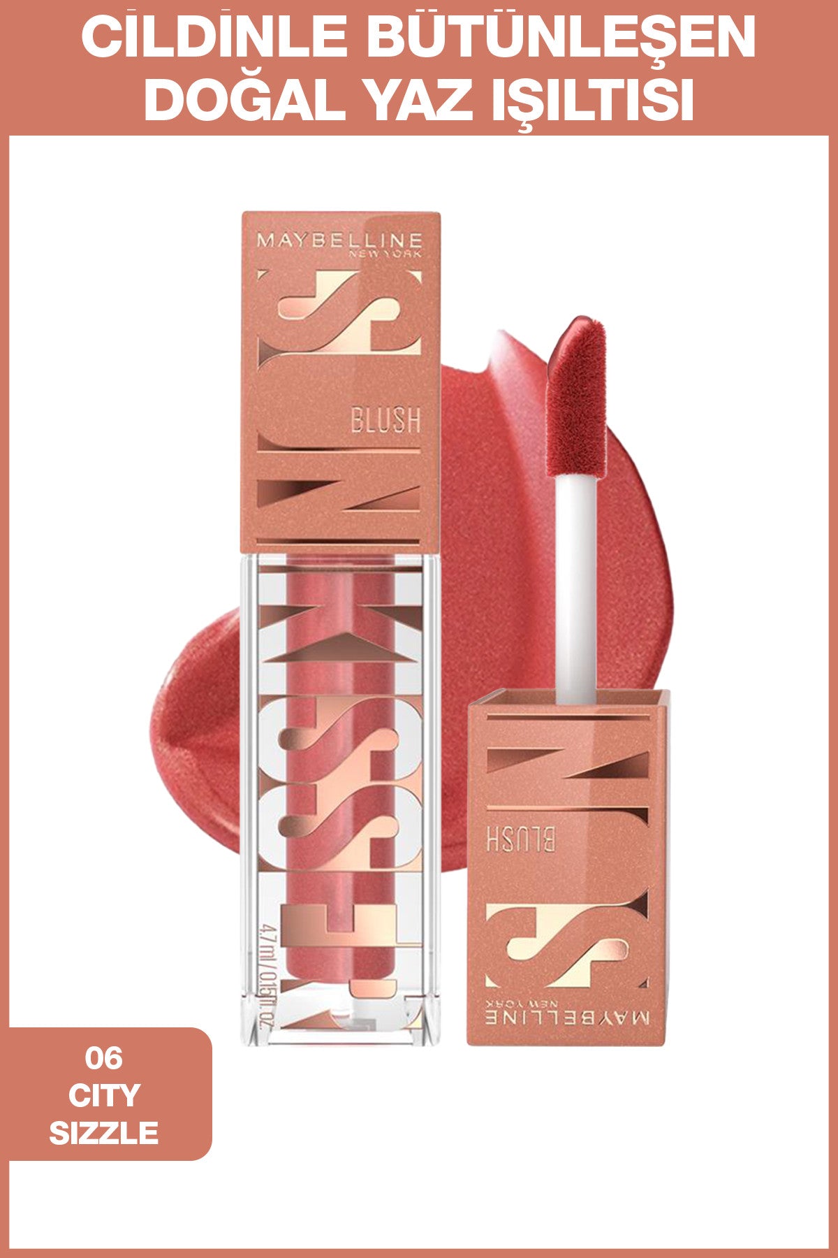 Maybelline New York Sunkisser Likit Allık- 06 City Sizzle