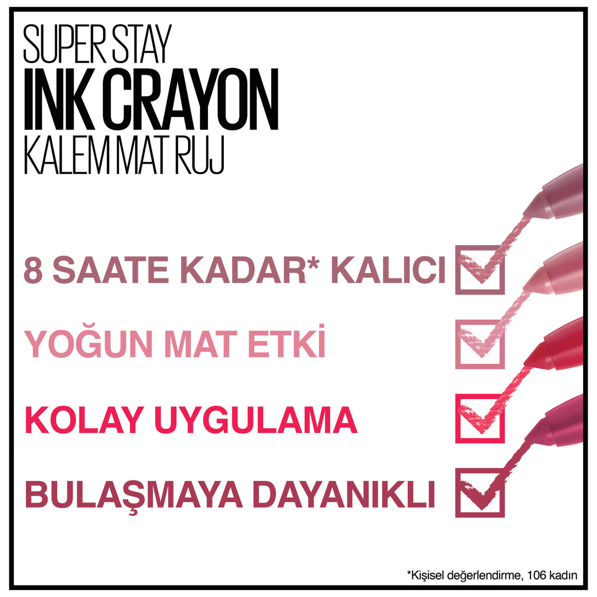 Maybelline New York Super Stay Ink Crayon Kalem Mat Ruj - 20 Enjoy the View