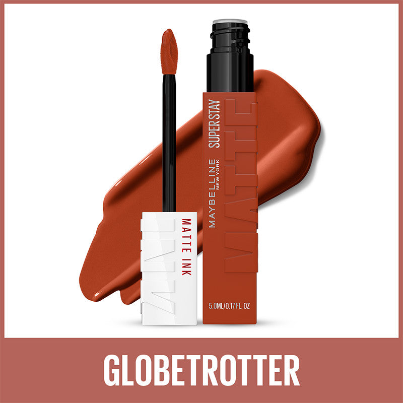 Maybelline New York Super Stay Matte Ink Likit Mat Ruj - 135 Globe-Trotter - Kahverengi