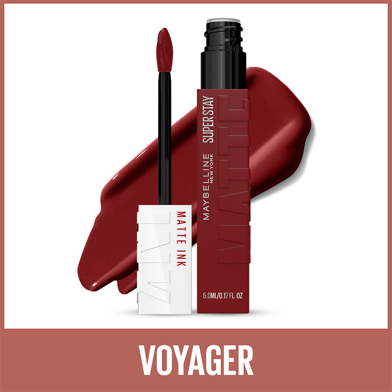 Maybelline New York Super Stay Matte Ink Likit Mat Ruj - 50 Voyager - Bordo