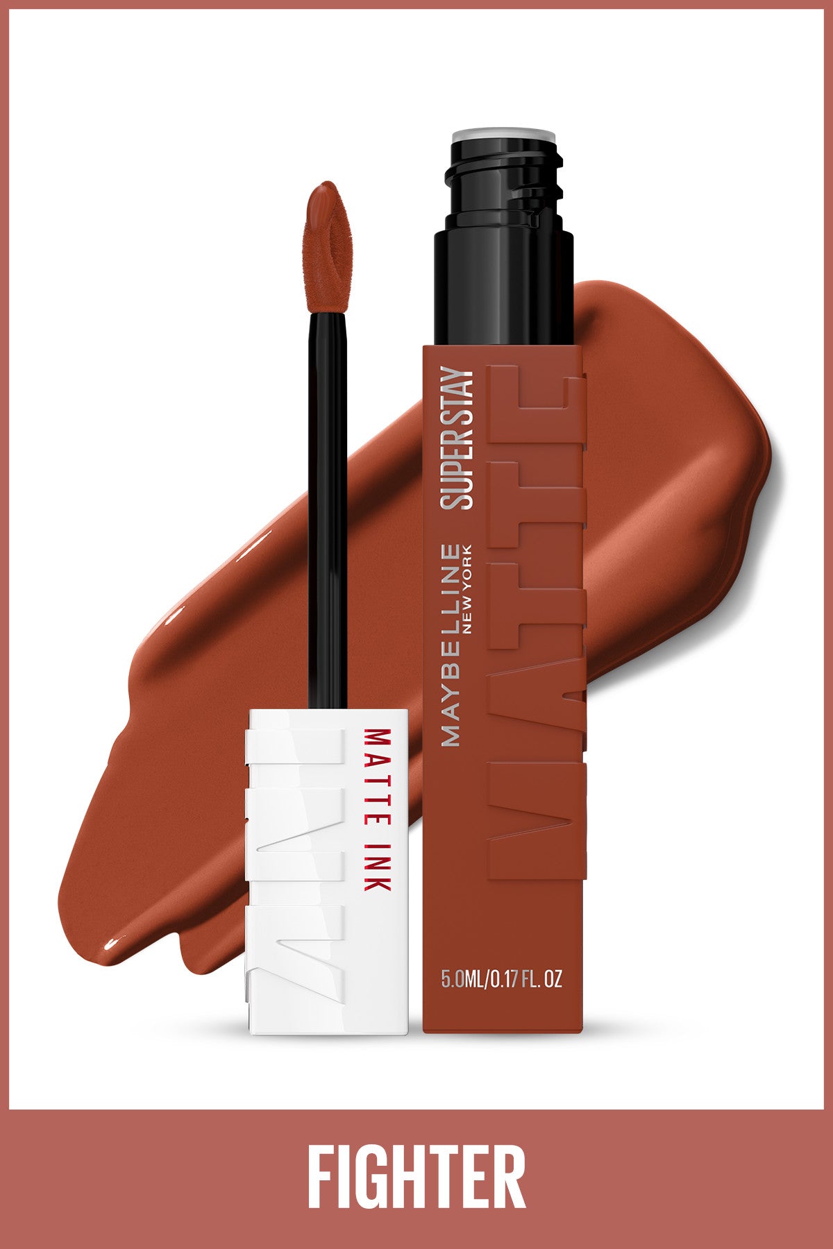 Maybelline New York Super Stay Matte Ink Likit Mat Ruj - 75 Fighter - Kahverengi