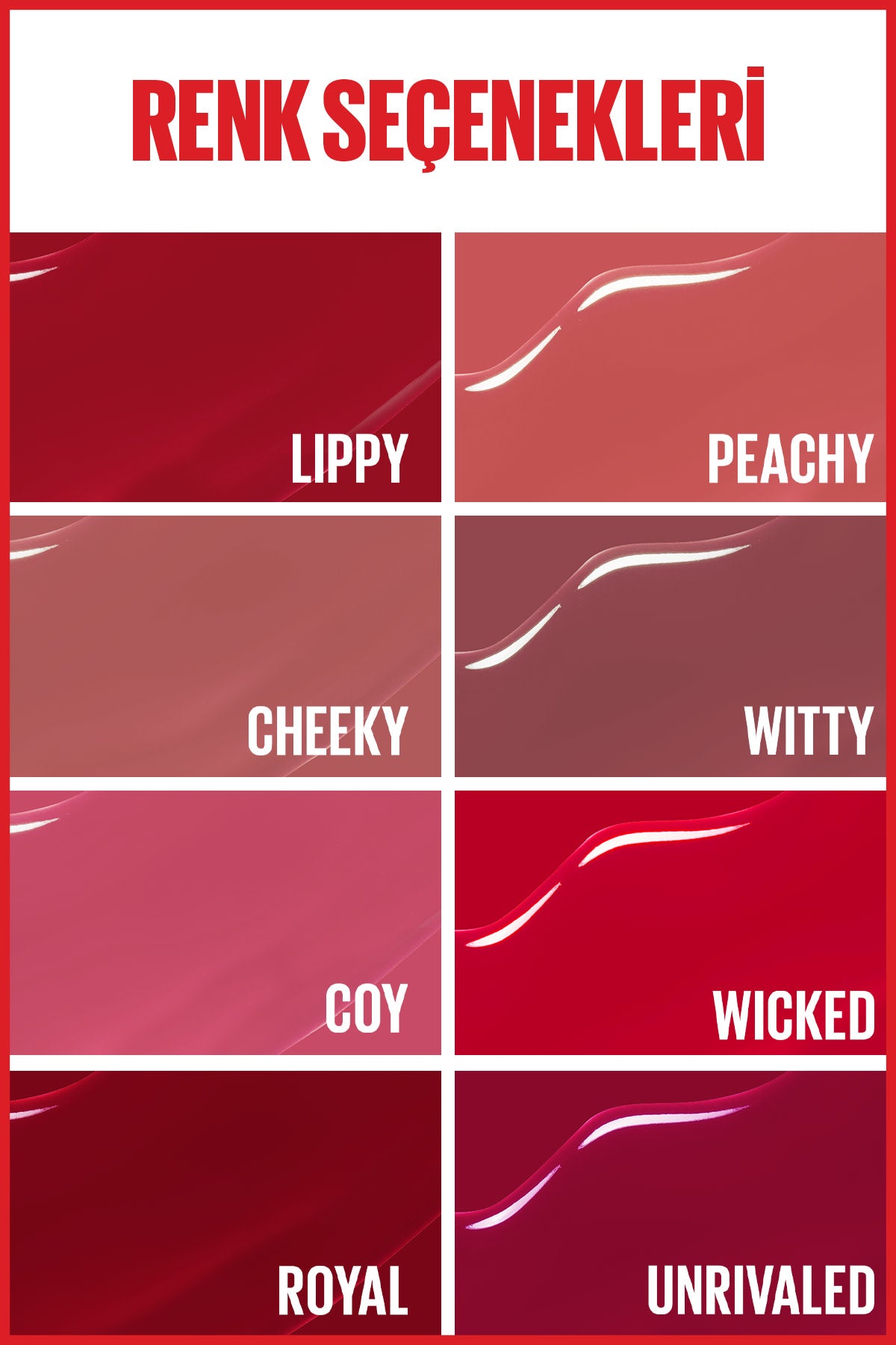 Maybelline New York Super Stay Vinyl Ink Uzun Süre Kalıcı Likit Parlak Ruj 10 Lippy