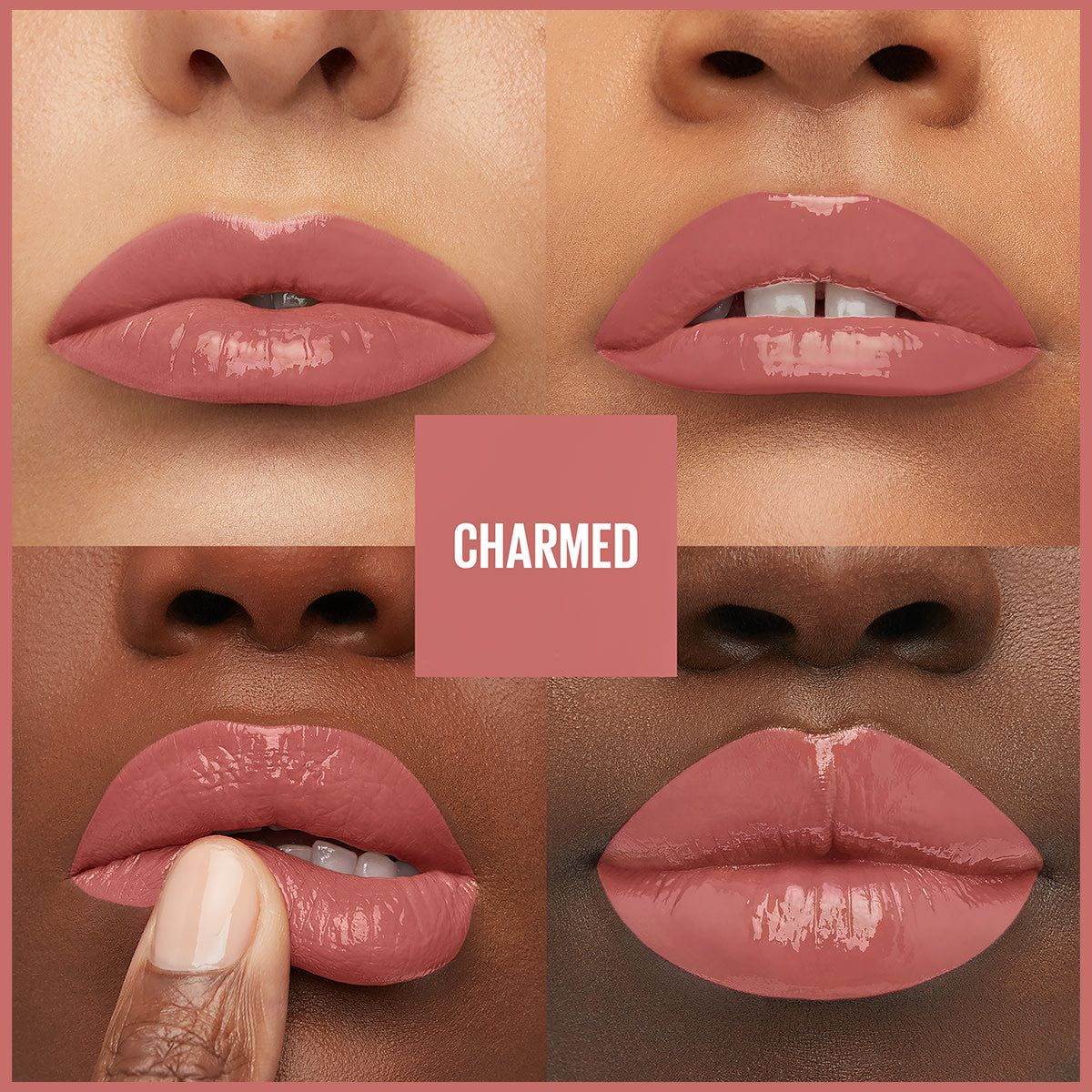 Maybelline New York Super Stay Vinyl Ink Uzun Süre Kalıcı Likit Parlak Ruj 100 Charmed