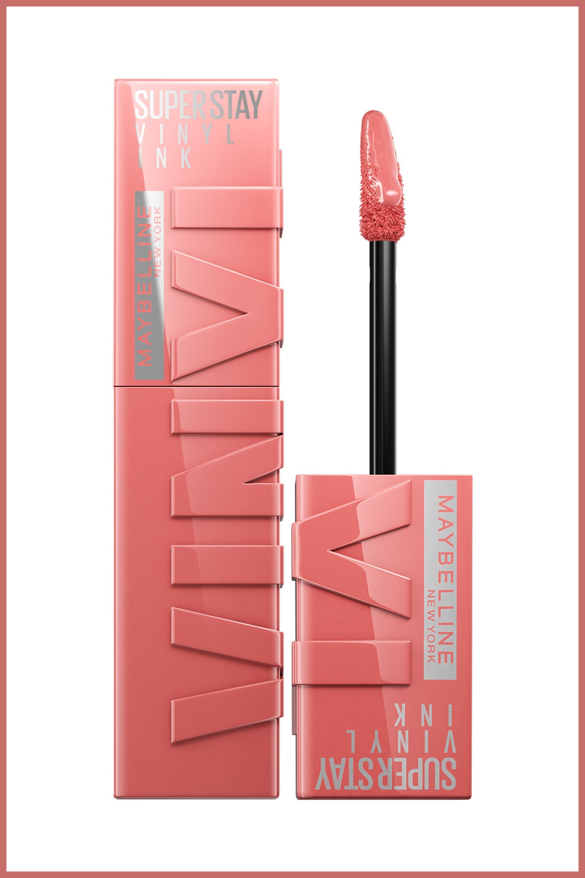 Maybelline New York Super Stay Vinyl Ink Uzun Süre Kalıcı Likit Parlak Ruj 100 Charmed