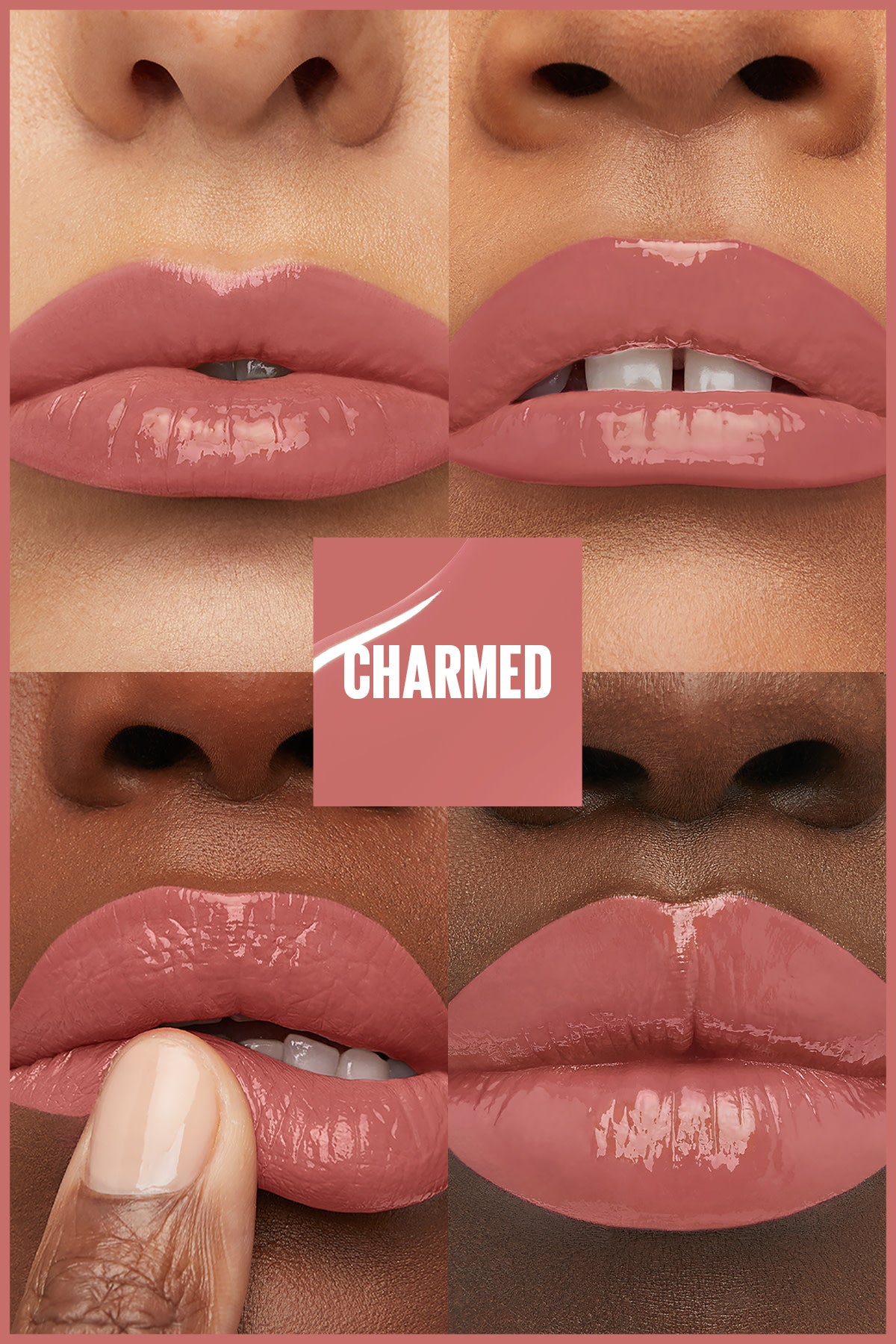 Maybelline New York Super Stay Vinyl Ink Uzun Süre Kalıcı Likit Parlak Ruj 100 Charmed